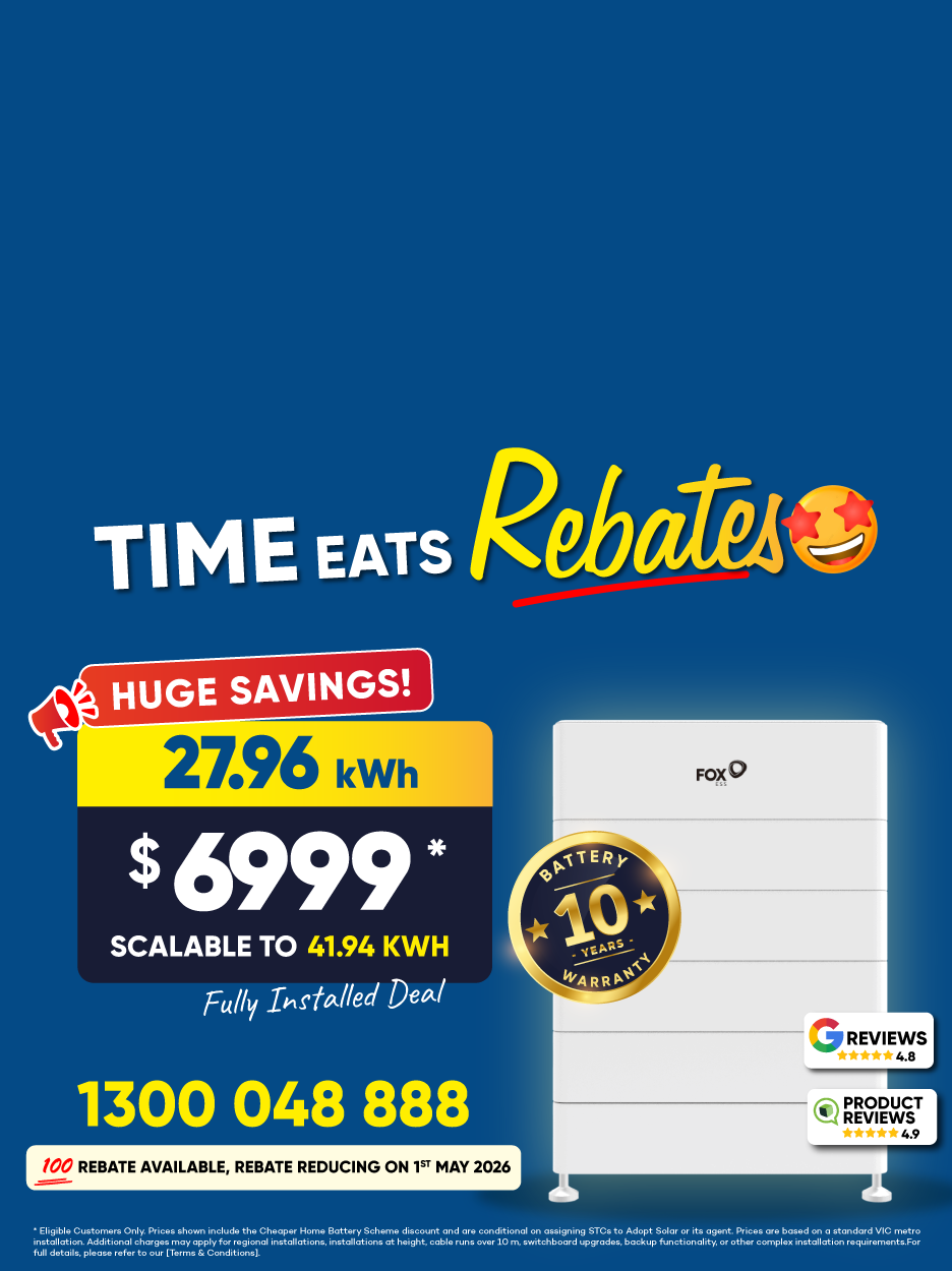 Solar power system with battery for home energy independence