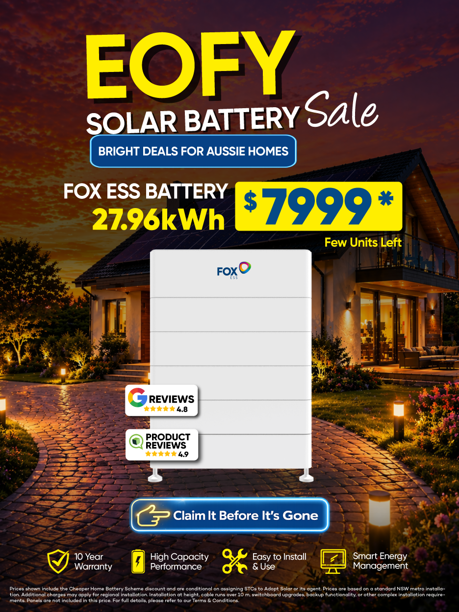 solar 6.6 packages and battery sale banner