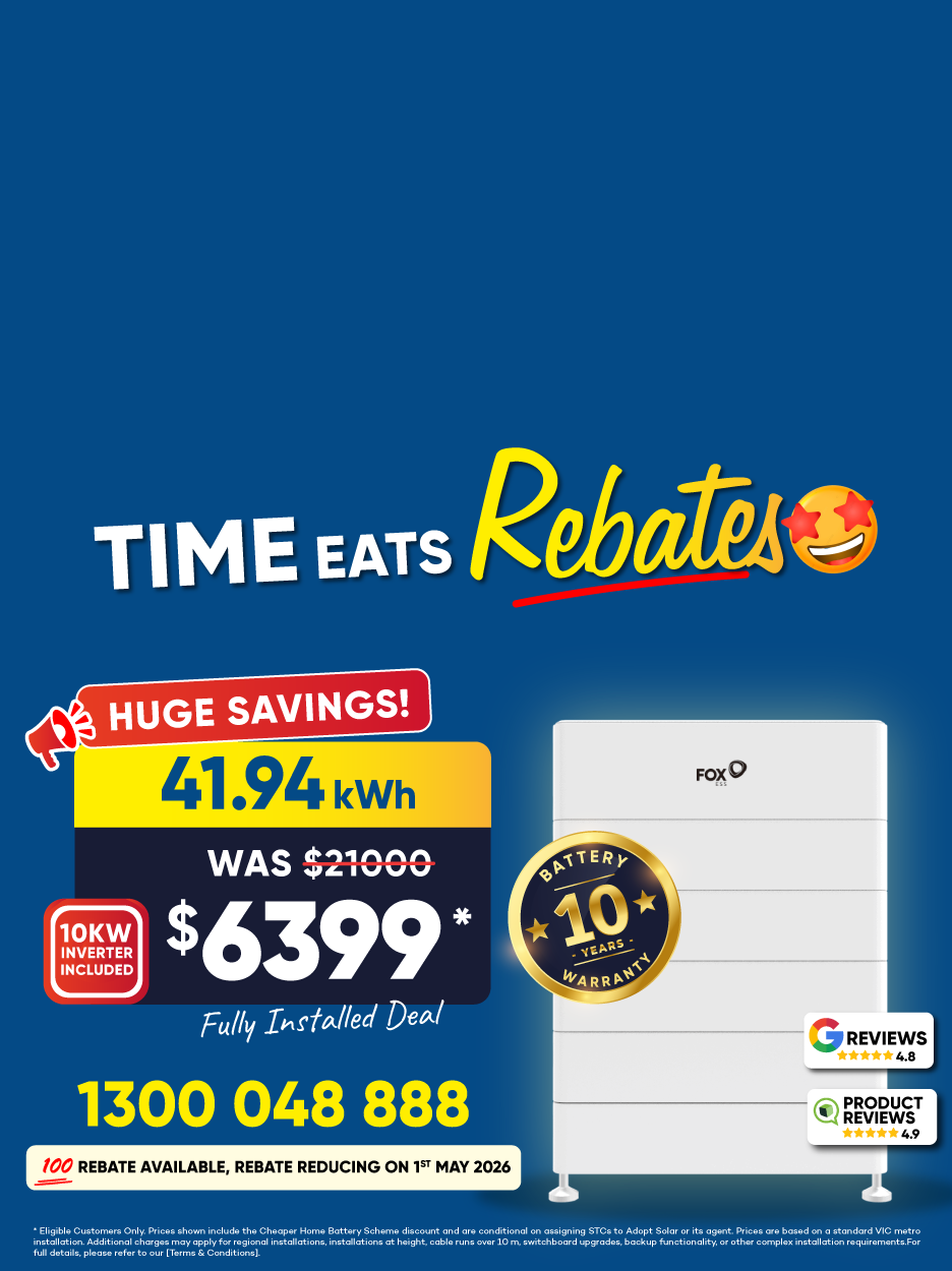 Solar power system with battery for home energy independence