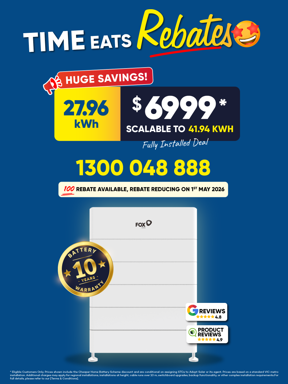 Solar packages and battery combo flash sale mobile banner