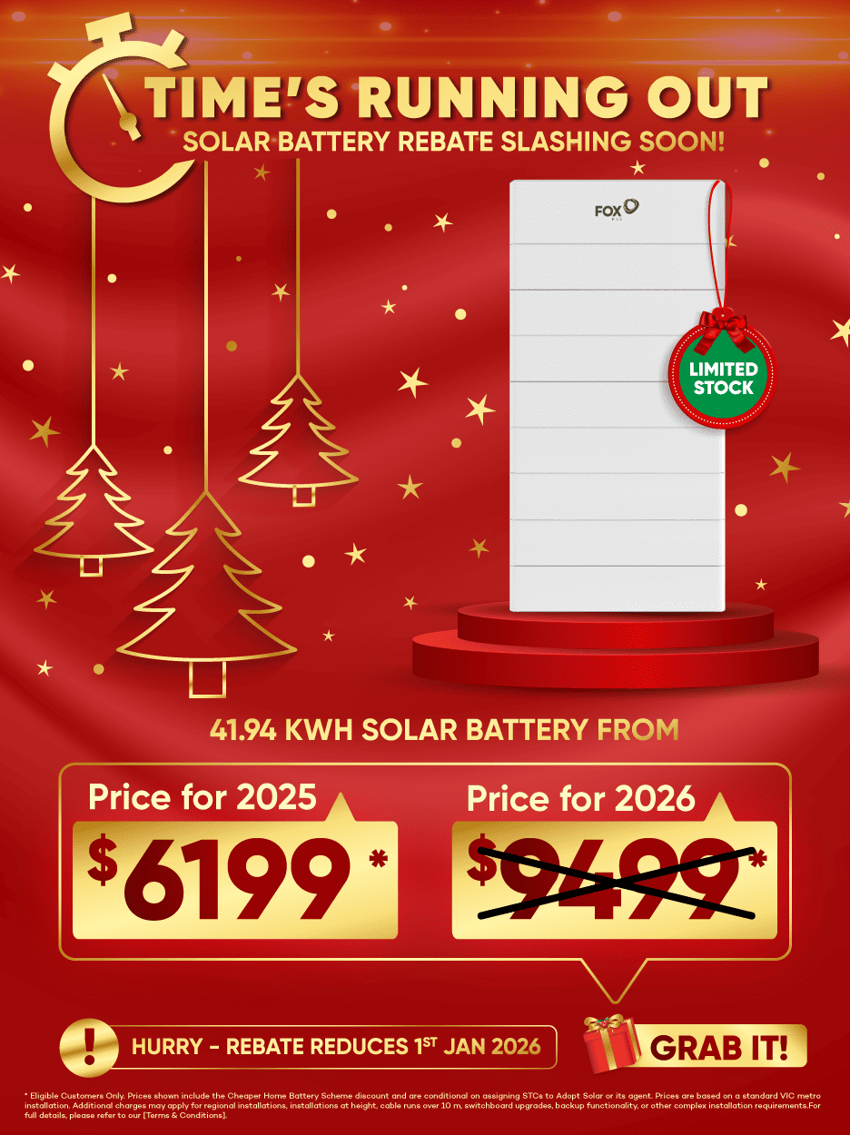 Solar packages and battery combo flash sale mobile banner