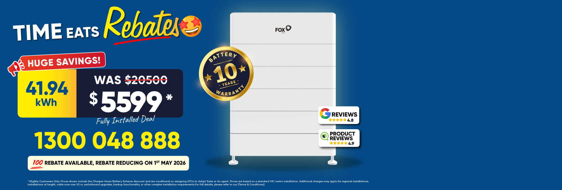 Flash sale on 6.6 kW solar package with battery loan options banner