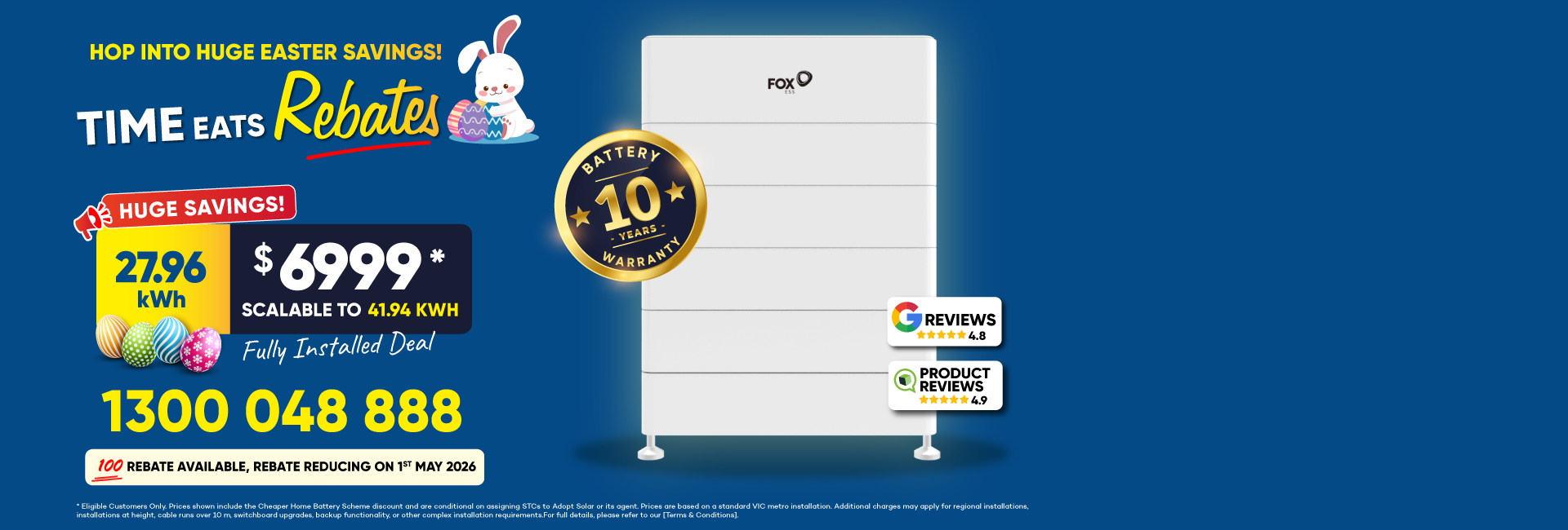 Flash sale on 6.6 kW solar package with battery loan options banner