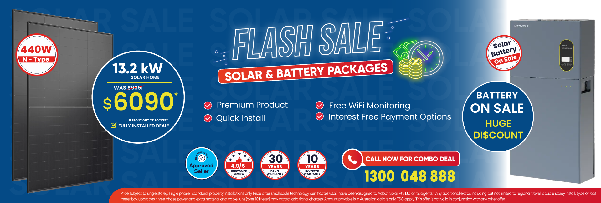 solar packages sale mobile banner